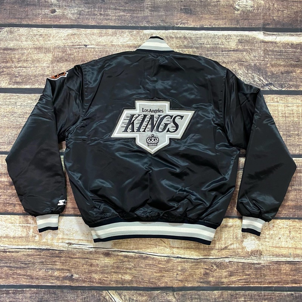 ❌SOLD❌ Vintage Los Angeles Kings STARTER Jacket Large NHL Center Ice Satin Coat